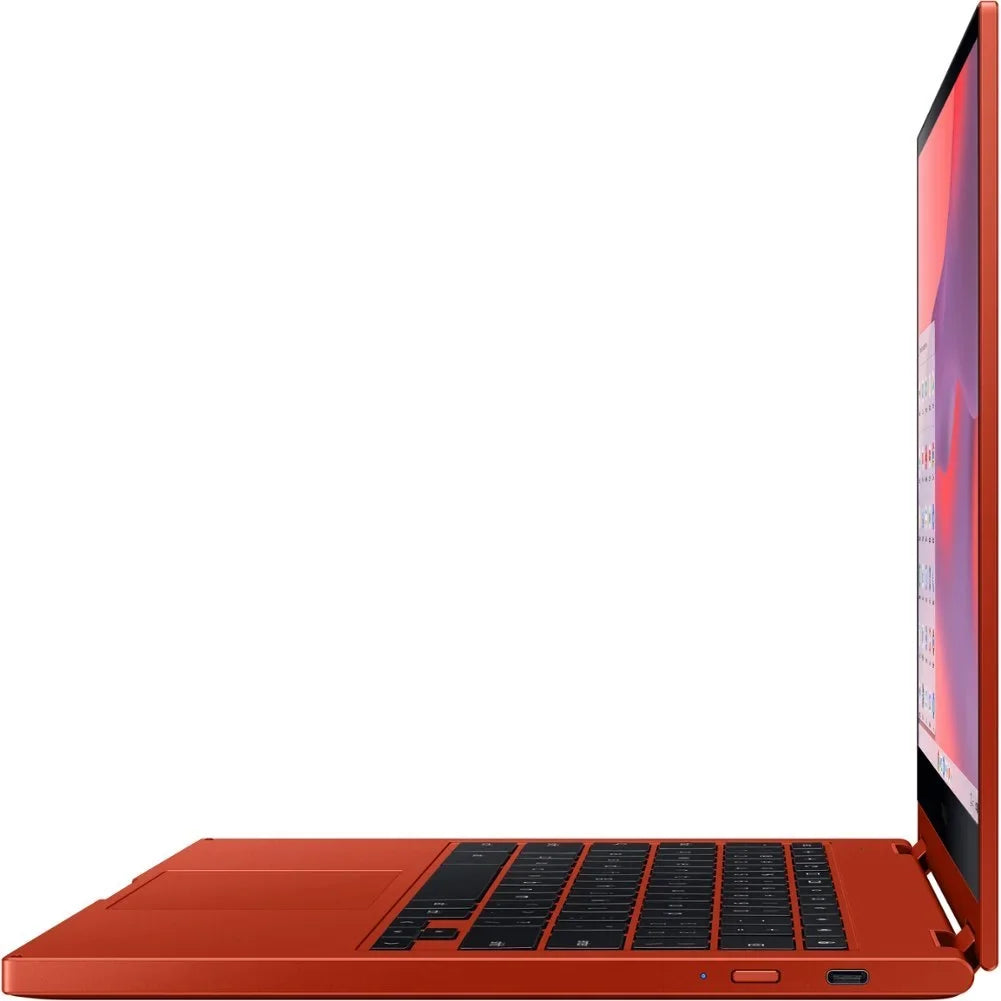 Samsung Galaxy Chromebook 2 13.3" FHD(1920 x 1080) Touchscreen 2 in 1 Laptop, Intel Core i3-10110U, 8GB LPDDR3 RAM, 128GB eMMC, Backlit Keyboard, Chrome OS, Fiesta Red with Tigology Accessories