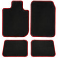 GGBAILEY Toyota Rav4 Black with Red Edging Carpet Car Mats / Floor Mats, Custom Fit for 2013, 2014, 2015, 2016, 2017, 2018, 2019, 2020 - Driver, Passenger & Rear Mats