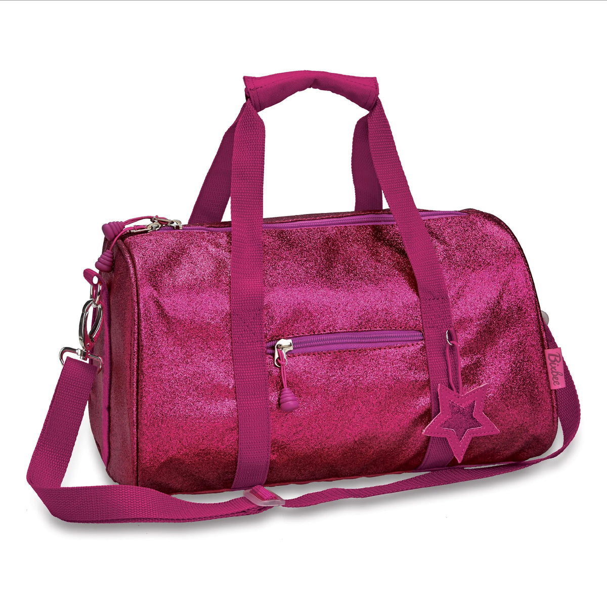 Bixbee Kids Duffel Bag for Dance, School and Sports, Small, Medium and Large, Sparkalicious Pink