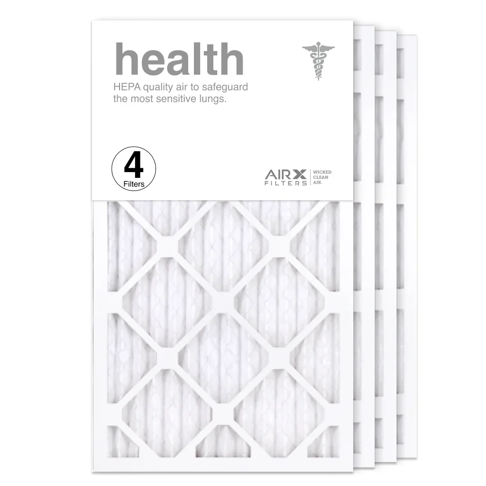 AIRx Filters 14x24x1 Air Filter MERV 13 Pleated HVAC AC Furnace Air Filter, Health 4-Pack Made in the