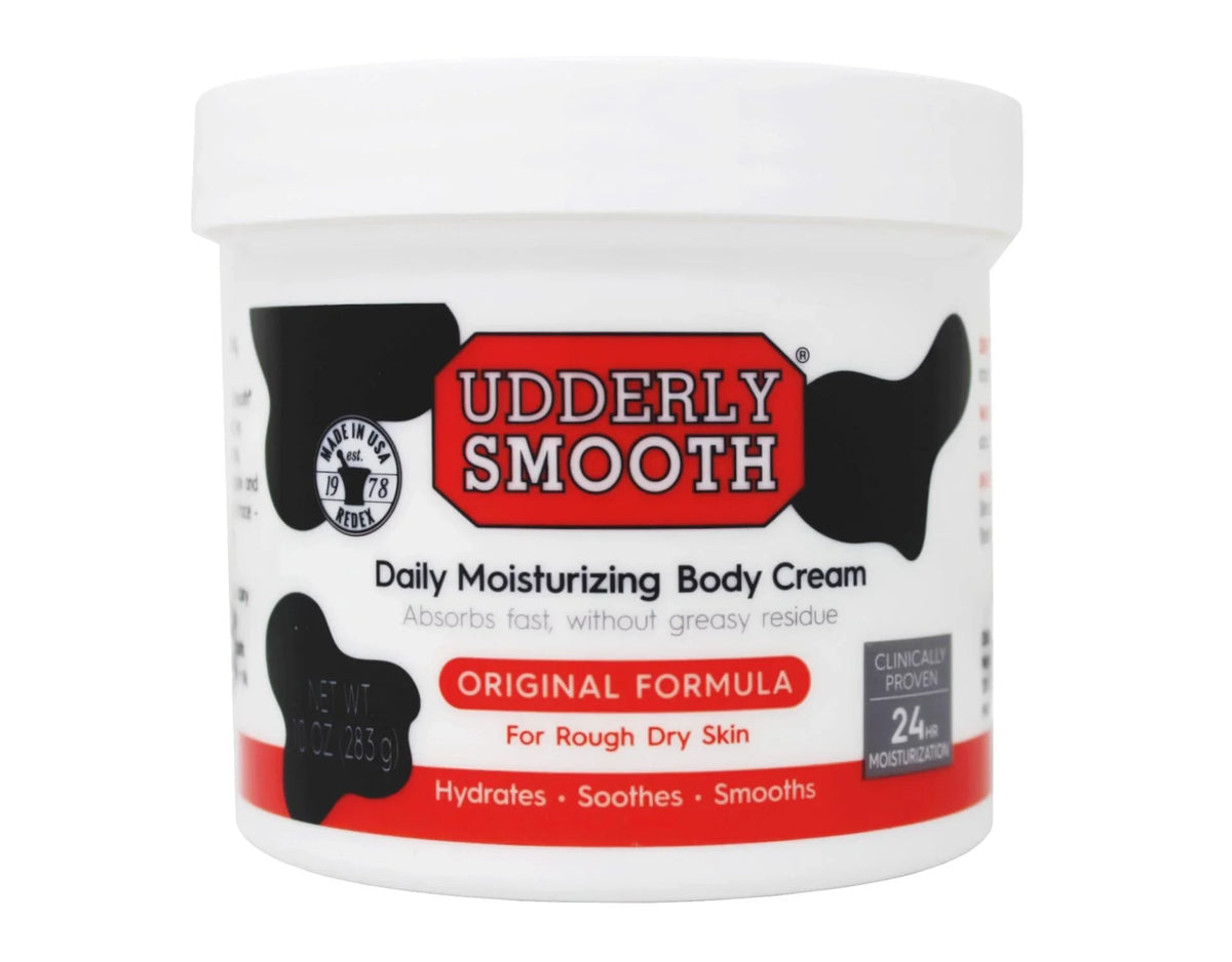 Udderly Smooth Body Cream Skin Moisturizer Original Formula for Rough Dry Skin, 10 Ounce - 2 Pack
