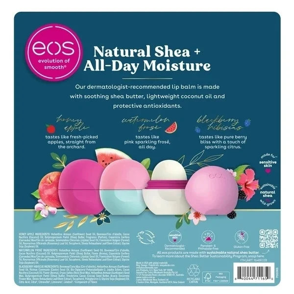 Eos Fruity Lip Balm Sphere, 7 Count