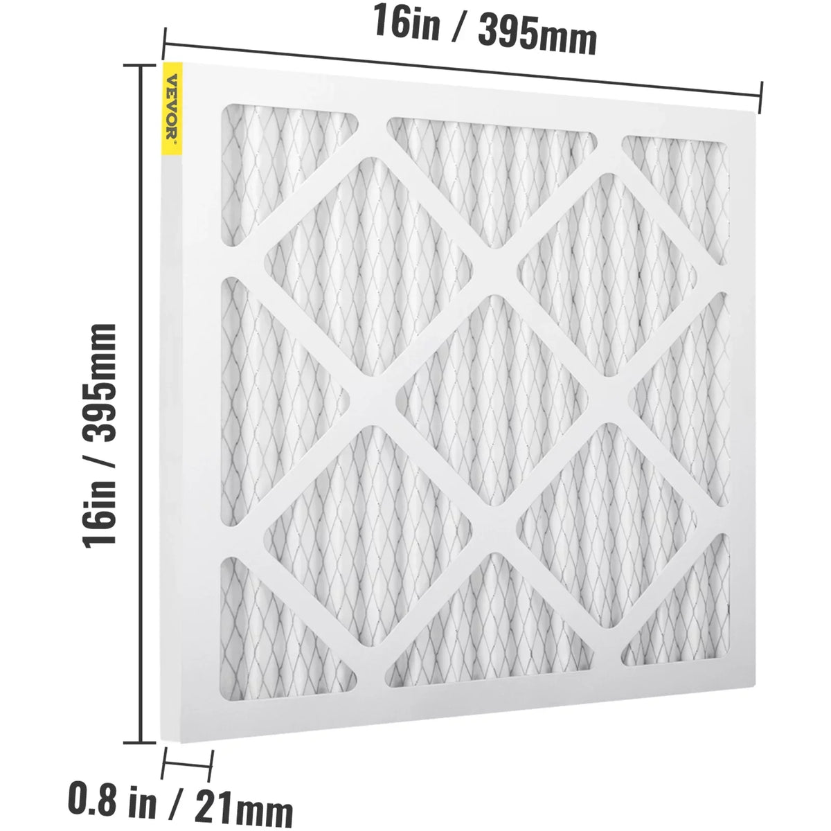 Bentism Filter Replacement, 16''x16'' AC Filter, 12pcs HVAC Pleated Air Filter, AC Furnace Filter Replacement Set, MERV 8, Good for Home, Commercial Capture Particles, Fit for Dri-Eaz DefendAir HEPA