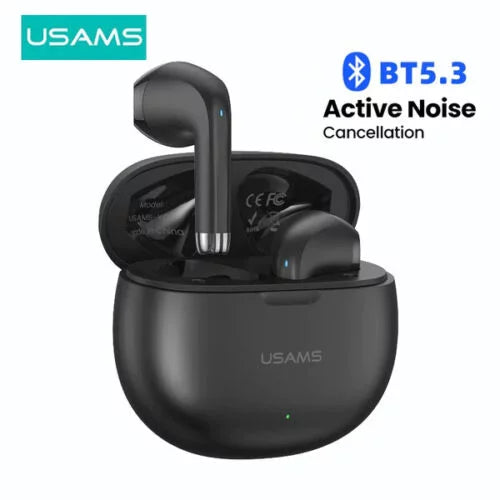 for TCL Lively Flip Wireless Earbuds Bluetooth 5.3 Headphones with Charging Case,Wireless Earphones with Noise Cancelling Mic,IPX4 Waterproof Earphones,Touch Control - Black