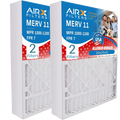 20x25x5 Air Filter MERV 11 Comparable to MPR 1000, MPR 1200 & FPR 7 Compatible with Air Bear 255649-102 Premium Made 20x25x5 Furnace Filter 2 Pack by AIRX FILTERS WICKED CLEAN AIR.