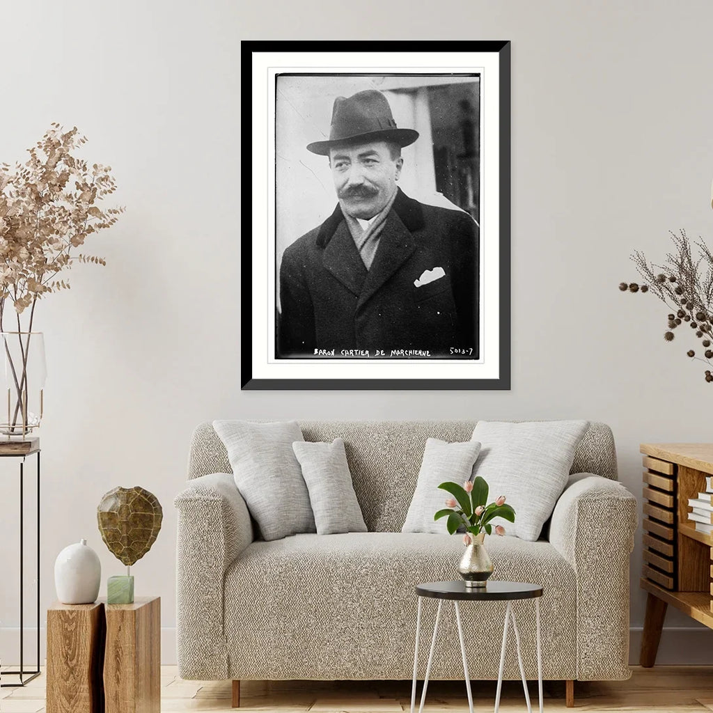 Historic Framed Print, Baron Cartier De Marchienne, 17-7/8" x 21-7/8"