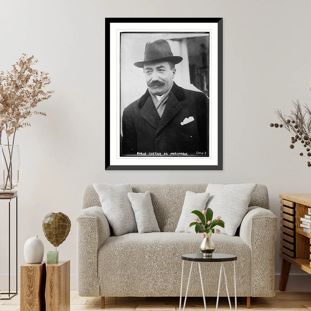 Historic Framed Print, Baron Cartier De Marchienne, 17-7/8" x 21-7/8"