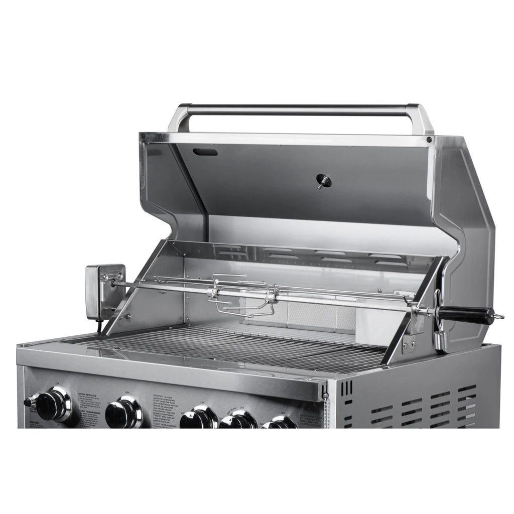 30 in. Built-in Liquid Propane BBQ Grill for Outdoor Kitchen in Stainless-Steel (KM-OKS-BQ30)