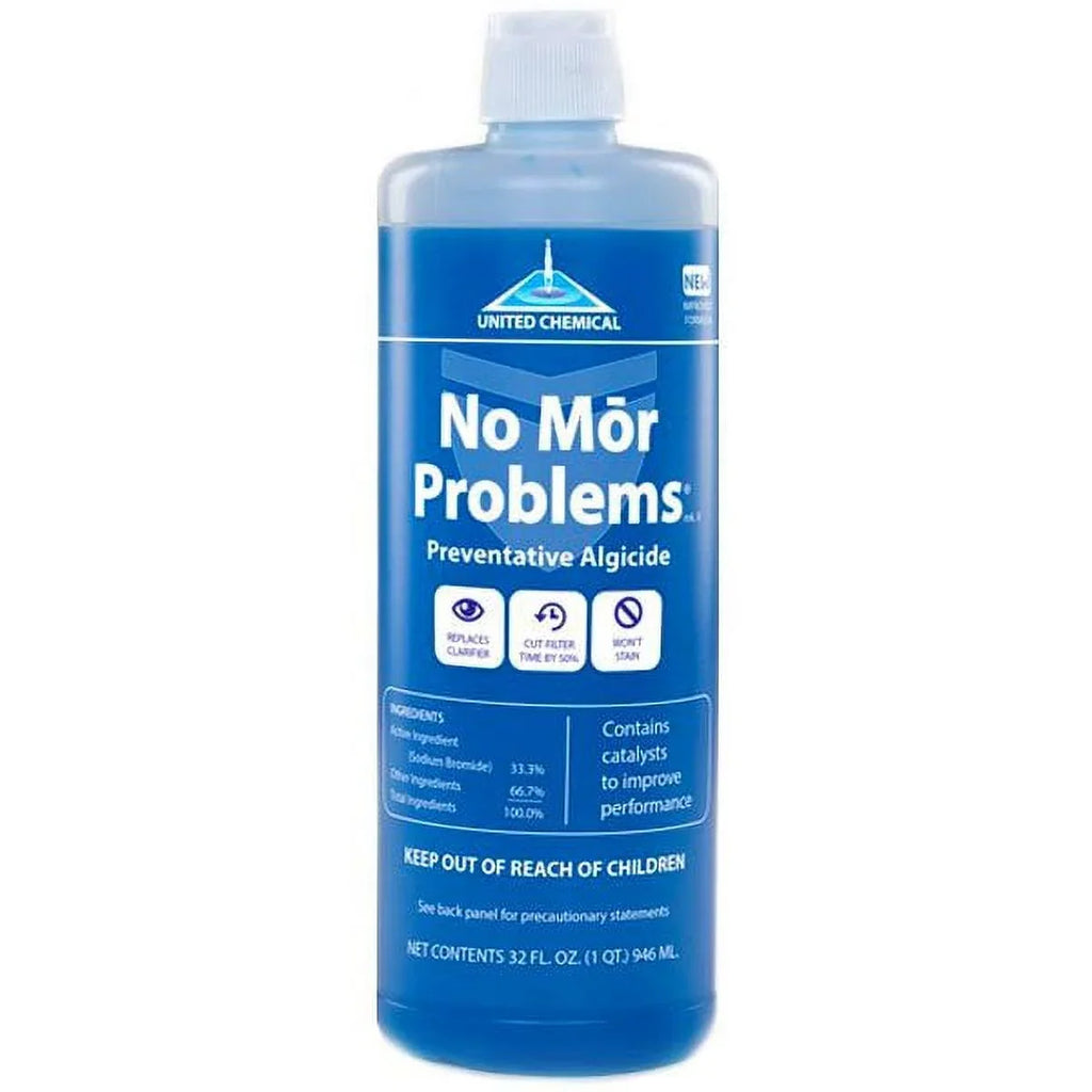 United Chemical No Mor Problems Swimming Pool Algaecide 1 Quart NMP-C12 2 Pack