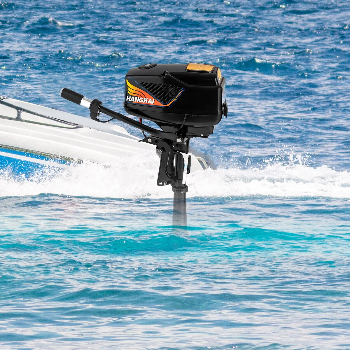5HP Electric Trolling Motor with Pure Copper Brushless,Outboard Motor - 48V/1200W Ship Motor for Kayak, Small Ships, Paddle Vessel Fiberglass Ship and Wooden Ship