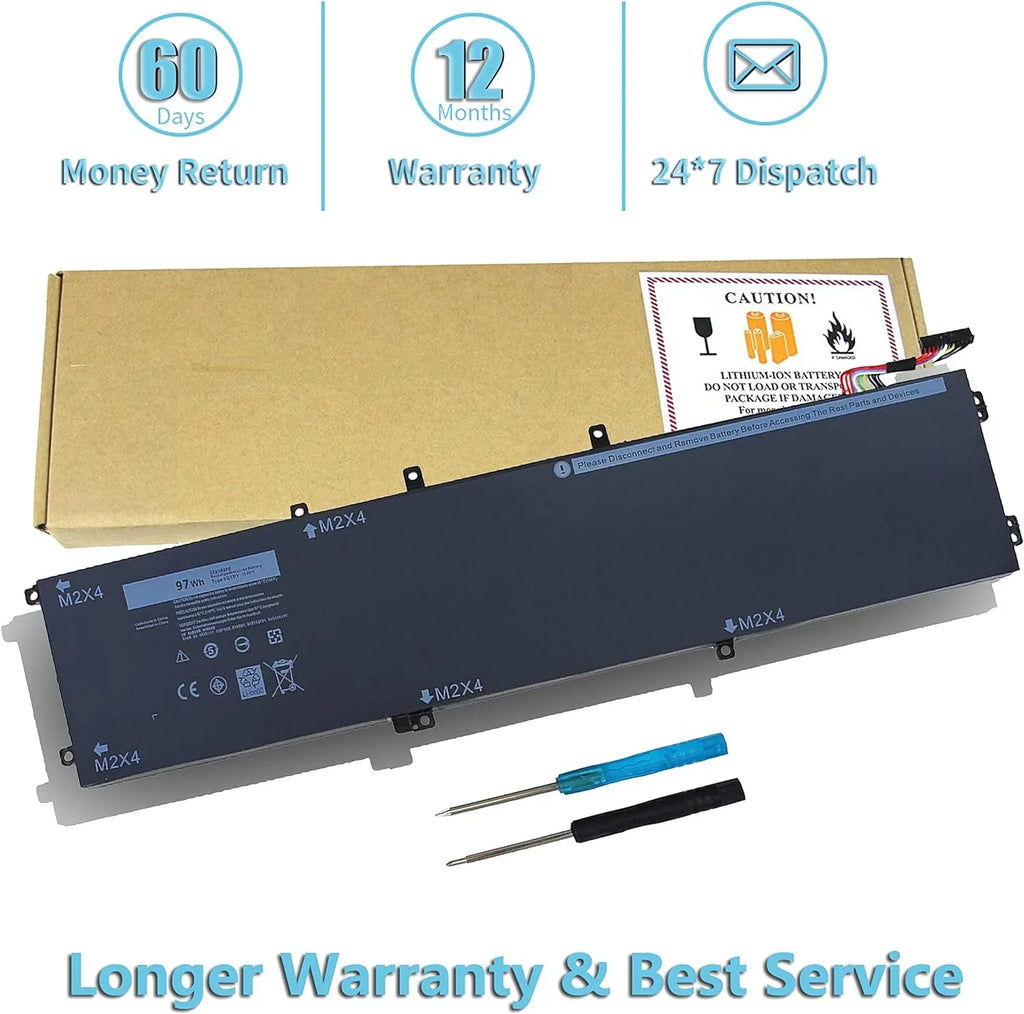 6GTPY 11.4V 97WH y for Dell XPS 15 9550 9560 9570 P56F P56F001 P56F002 Vostro 7500 7590 Precision 5510 5520 5530