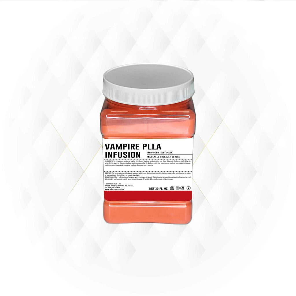 Luminous Skin Lab Vampire PLLA Infusion Jelly Mask, Facials Professional Pack Peel off Facial Mask - Anti-Aging, Reducing Dark Spot & Natural Skin Treatment - Suitable for All Skin Types | 30 fl oz