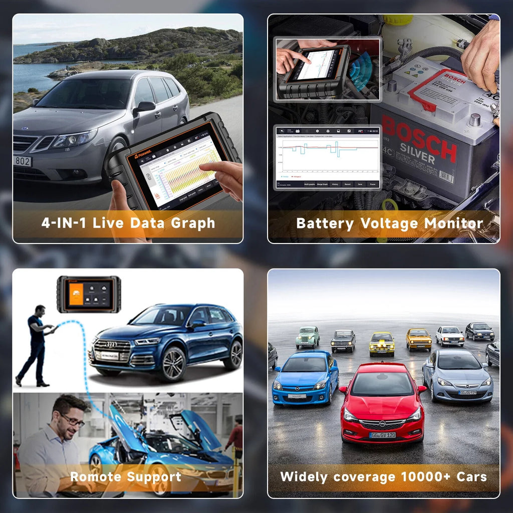Foxwell NT809 BT All System Bidirectional OBD2 Scanner Auto Diagnostic Tool IMMO