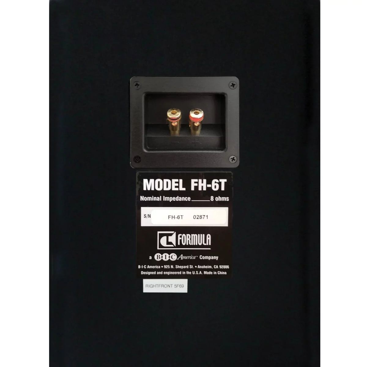 Bic Fh-6t Formula Series Fh-6t Dual 6-1/2-inch 400-watt 2-way Slim Tower Speaker