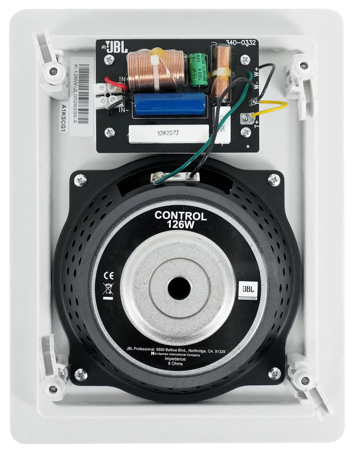 Pair JBL Control 126 W 6.5" 2-Way In-Wall Speakers For Home/Restaurant/Bar/Cafe