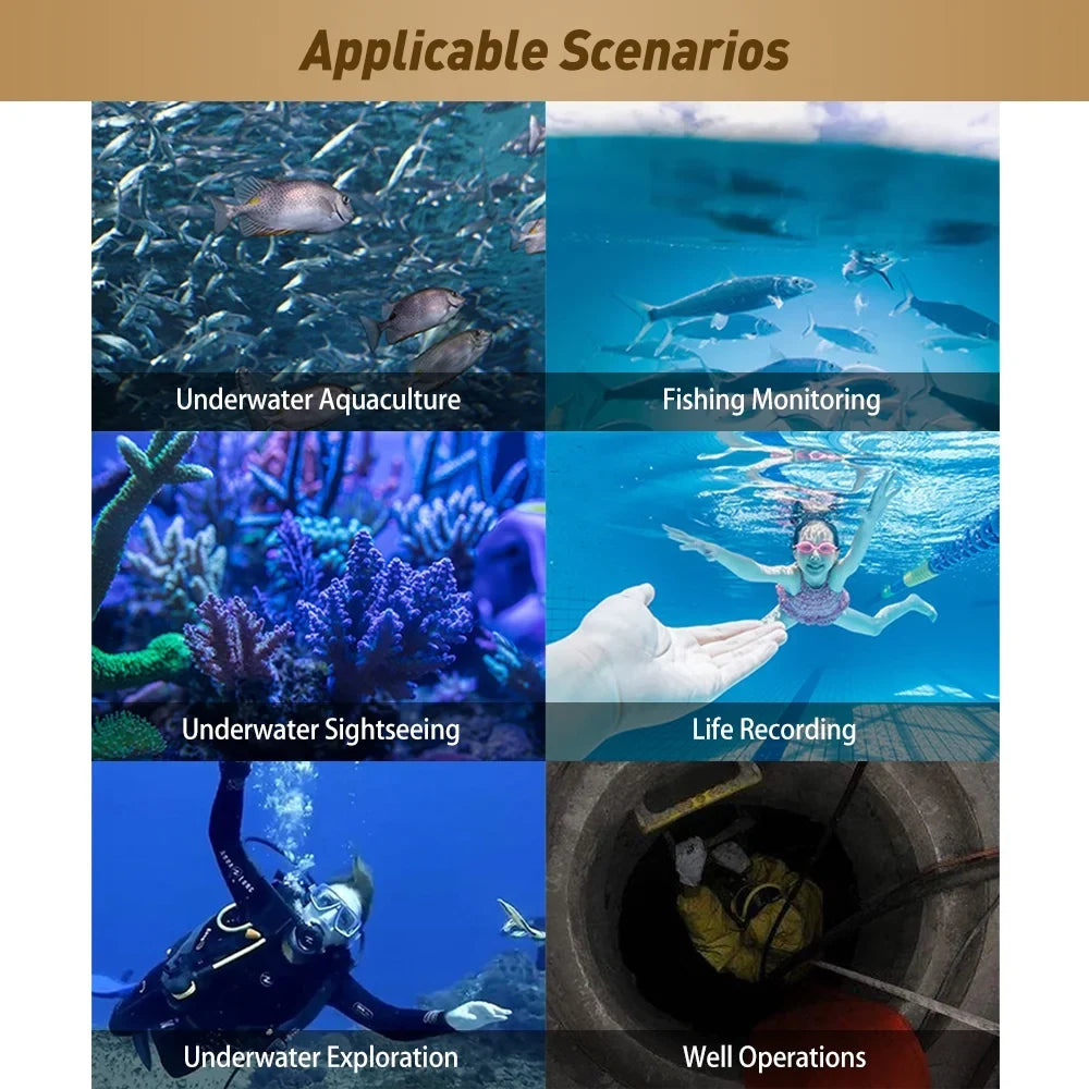 Erchang Undersea camera,Camera Ship Lake Sea Inch Monitor Craft Fish 7 Inch Camera Portable Fish Portable Fish 7 Monitor Craft Lake 7 Inch Monitor