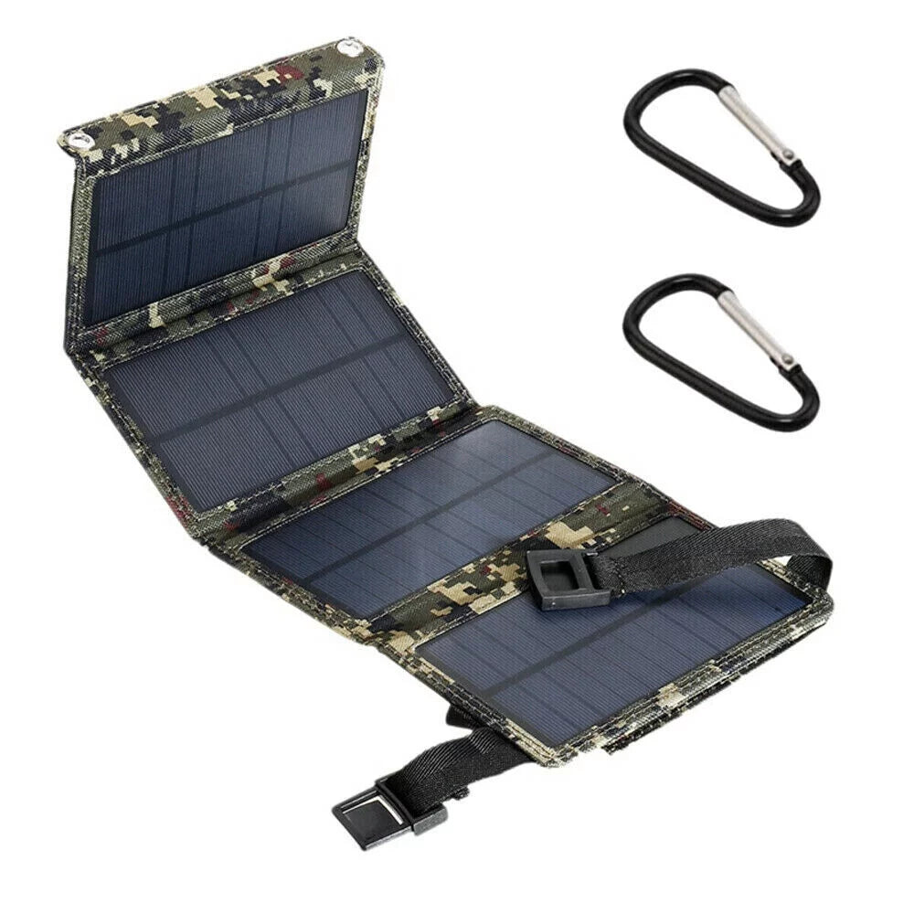 Paddsun Solar Panel Folding Power Bank 80W USB Outdoor Camping Hiking Phone Charger