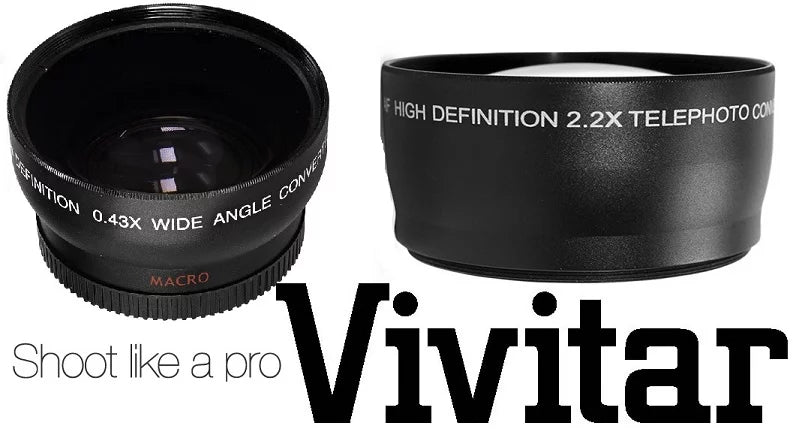 FOR SONY NEX-C3 NEXC3 NEX C3 HD TELEPHOTO & WIDE ANGLE LENS SET (49mm Compatible)