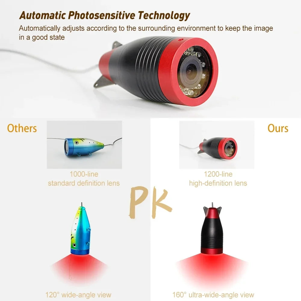 Erchang Undersea camera,Camera Ship Lake Sea Inch Monitor Craft Fish 7 Inch Camera Portable Fish Portable Fish 7 Monitor Craft Lake 7 Inch Monitor