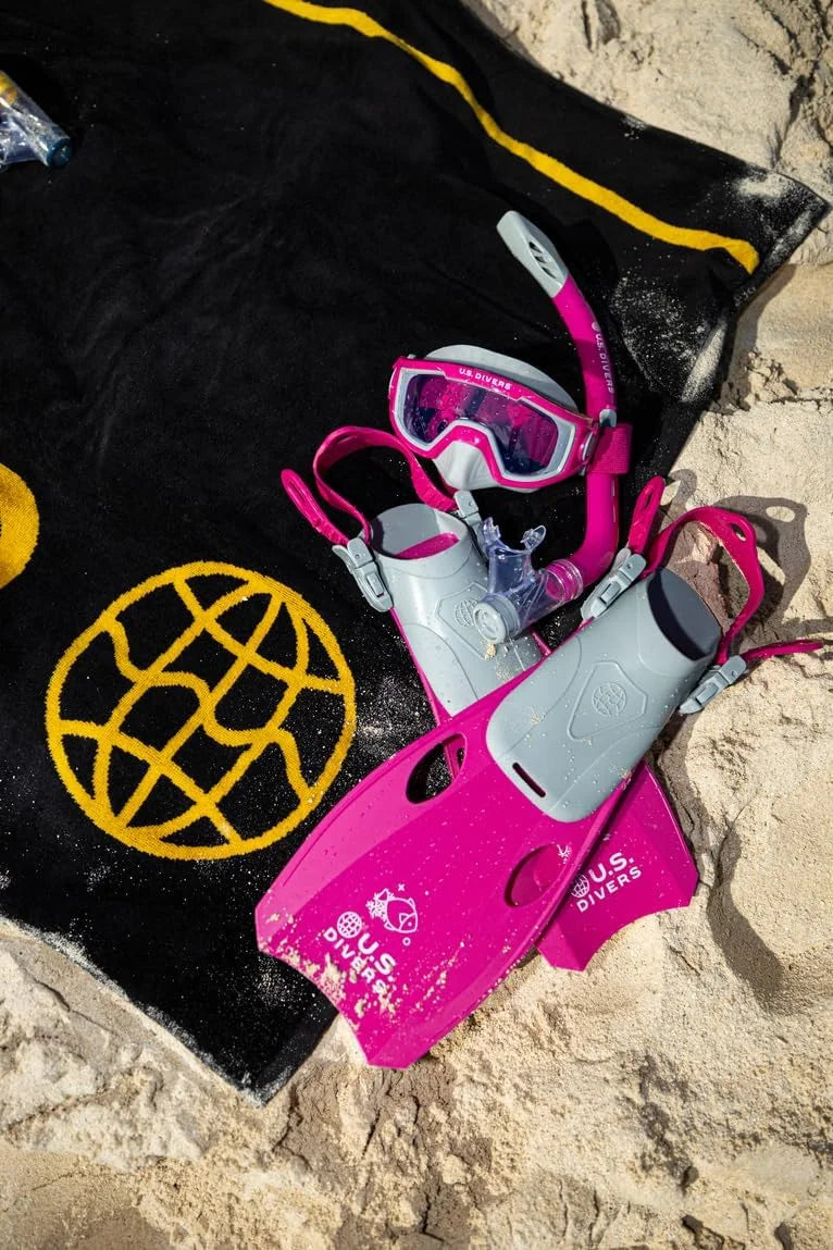 U.S. Divers Avila Jr Snorkling Set, Pink, S/M