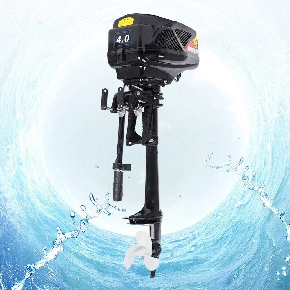 Miumaeov 4HP 1000W Electric Outboard Motor, Ship Engine Heavy Duty Outboard Trolling Motor Propeller Electric Start Marine Trolley Driver Brushless Motor Propeller