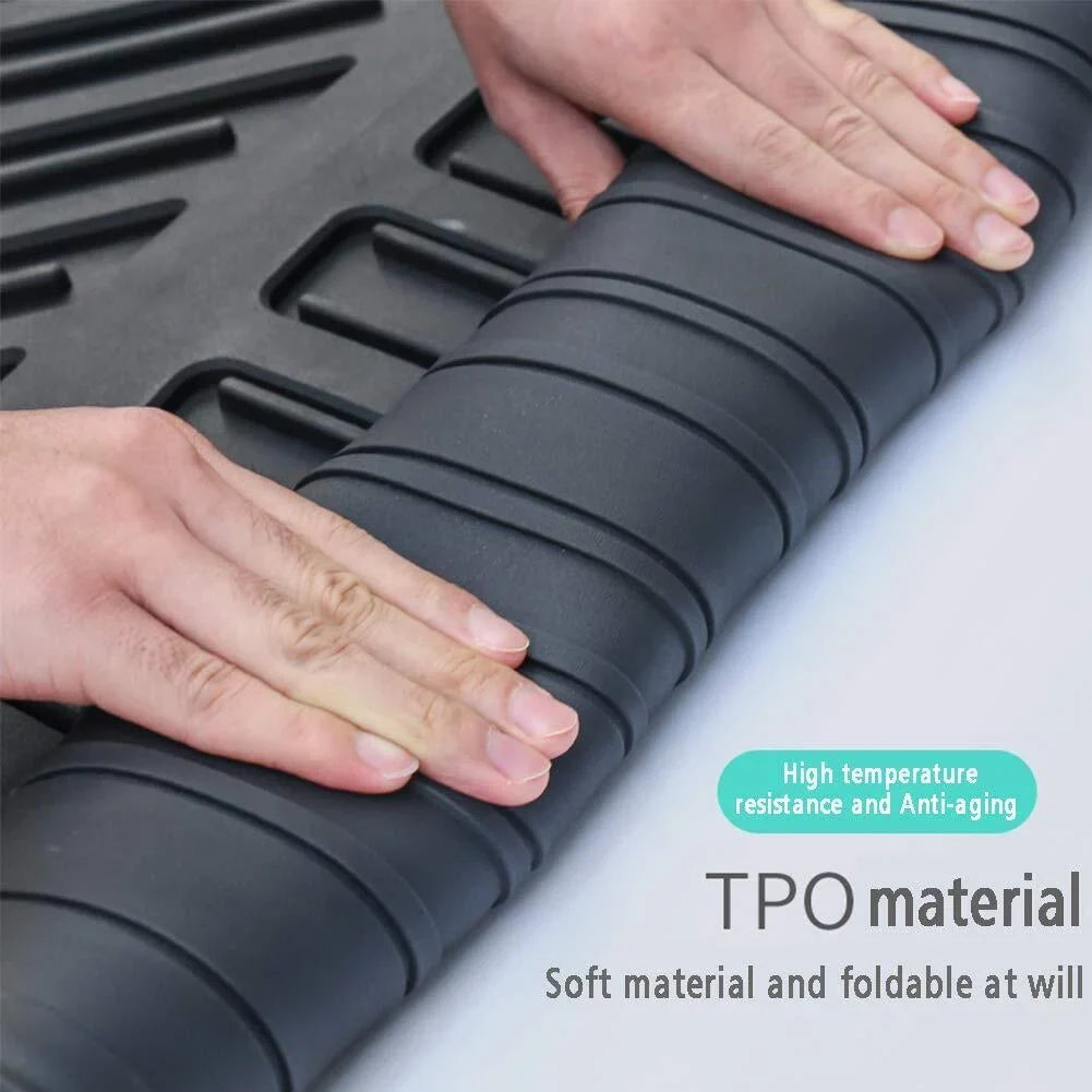 TPO Trunk Mats Fabric 3D Molded Protection For Jeep Grand Cherokee 2011-2021 Cargo Mats
