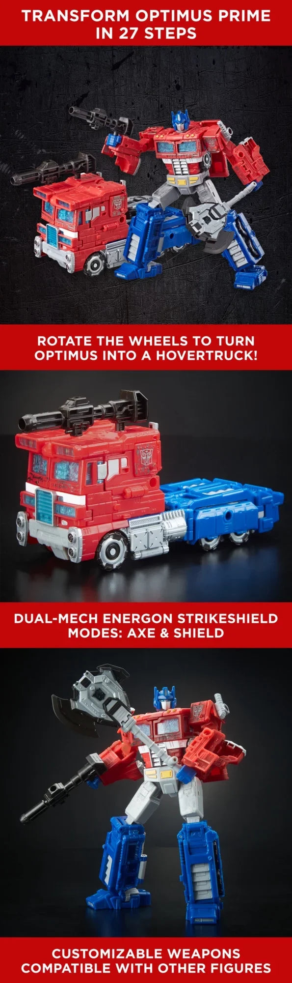 Transformers Generations Siege Voyager Class WFC-S11 Optimus Prime