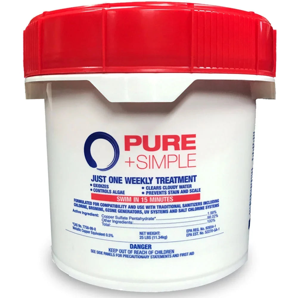 Pure + Simple Weekly Water Care for Swimming Pools - 10 LB Pail