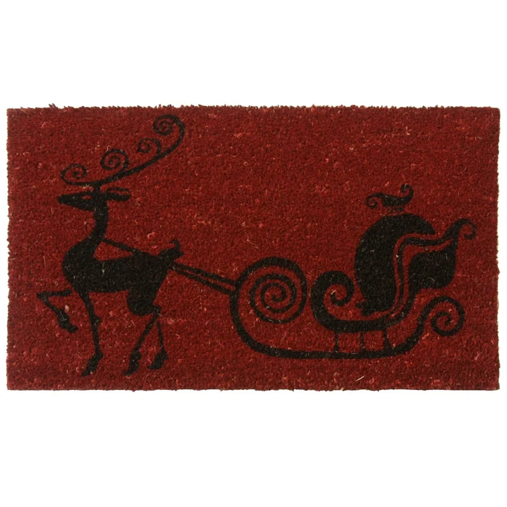 Rubber-Cal Rudolph The Red Nose Reindeer Holiday Christmas Mat, 18 x 30-Inch
