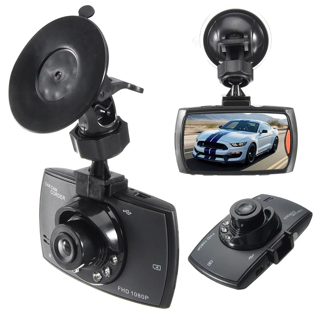 1080P Dual Lens DVR Dash Cam Video Recorder IR Night Vision 6 LED Camera