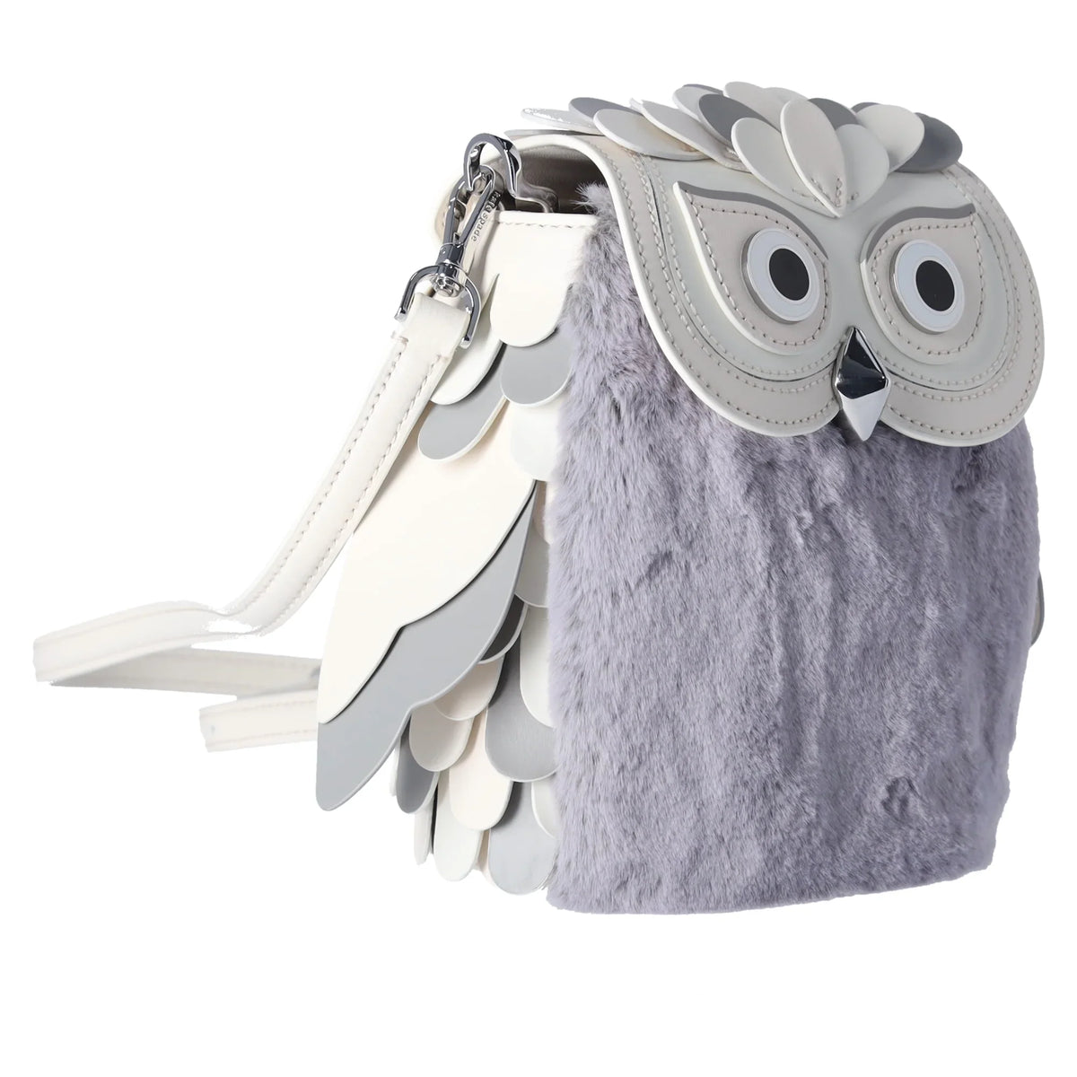 Kate Spade Hoot Gray 3D Owl Crossbody Bag Novelty Limited Edition