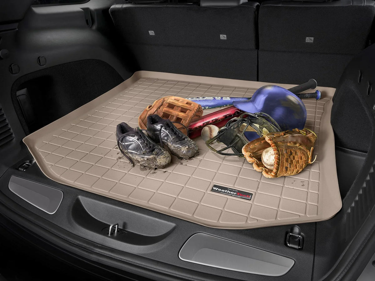 WeatherTech Cargo Trunk Liner with Bumper Protector compatible with Ford Edge ST, Edge - Behind 2nd Row Seating With Bumper Protector, Grey