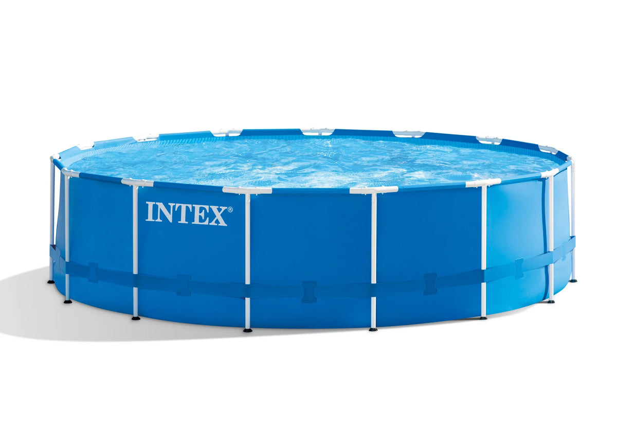 Intex 15' x 48" Metal Frame Above Ground Pool with Filter Pump