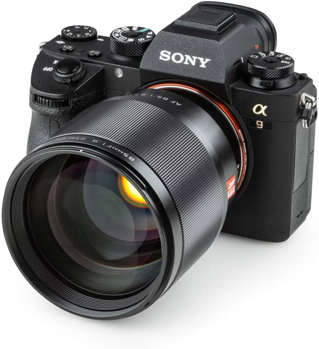 Viltrox 85mm F1.8 STM Full-Frame Sony E-Mount Camera Lens Support AF Auto Focus for Sony A7III A7RIII A7SII A7II a6500 a6400 a6300- Black
