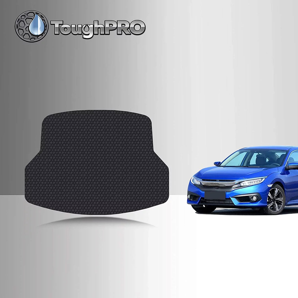TOUGHPRO Cargo/Trunk Mat Accessories Compatible with Honda Civic SI - Sedan - All Weather - Heavy Duty - (Made in ) - 2021