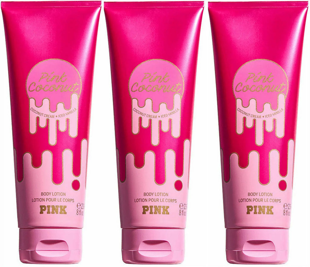 PINK/Victoria's Secret Pink Coconut Body Lotion 8fl. oz. Set of 3