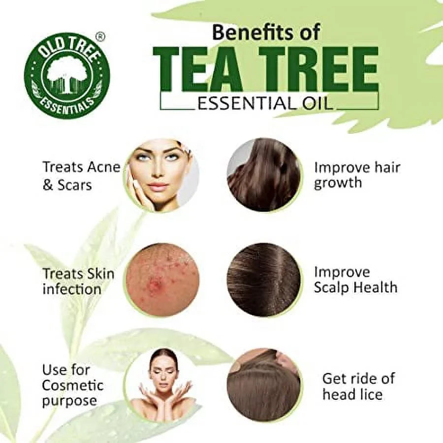 Old Tree Tea Tree Oil for Skin, Hair and Acne Care 15 ml.
