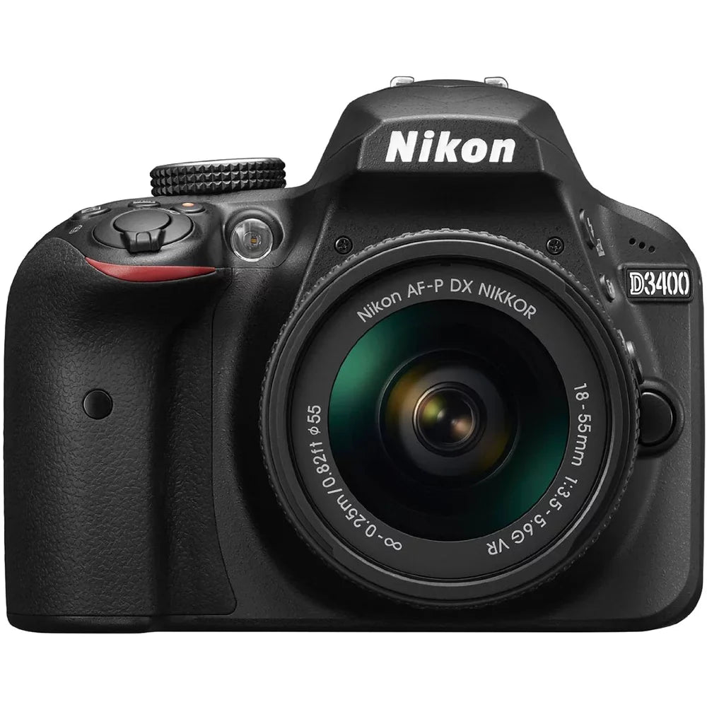 Restored Nikon D3400 24.2 MP DSLR Camera with 18-55mm VR Lens Kit 1571B (Black) (Refurbished)