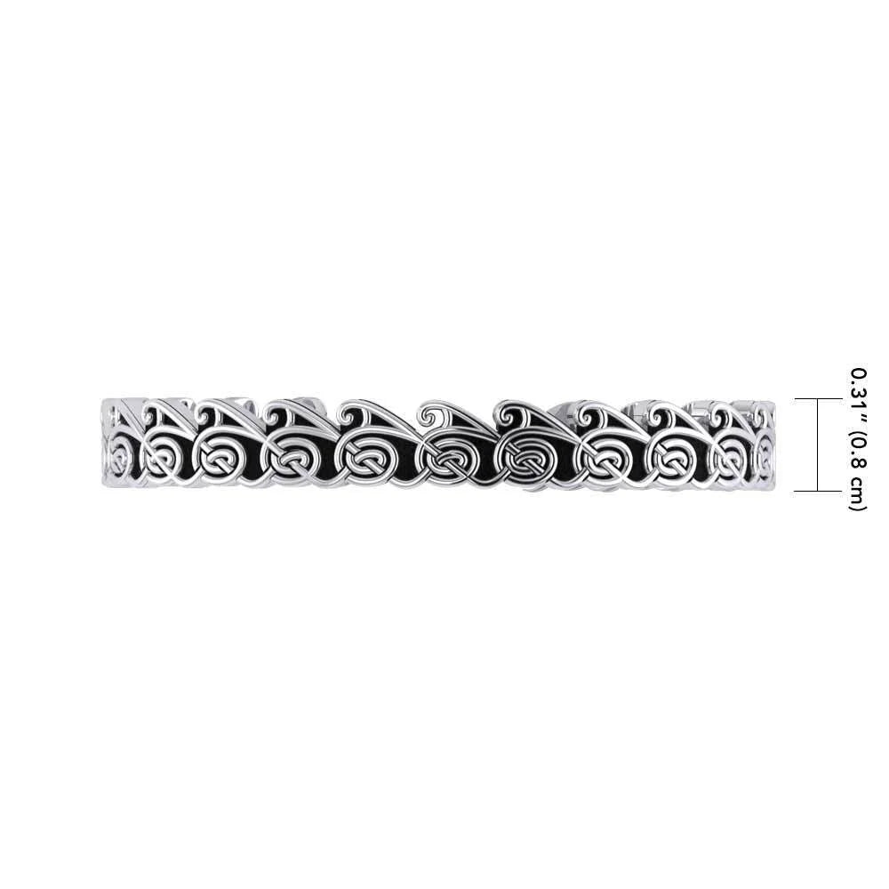 Cari Buziak Wave Celtic Spiral Sterling Silver Peter Stone Fine Jewelry