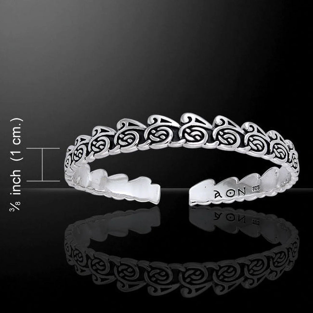Cari Buziak Wave Celtic Spiral Sterling Silver Peter Stone Fine Jewelry