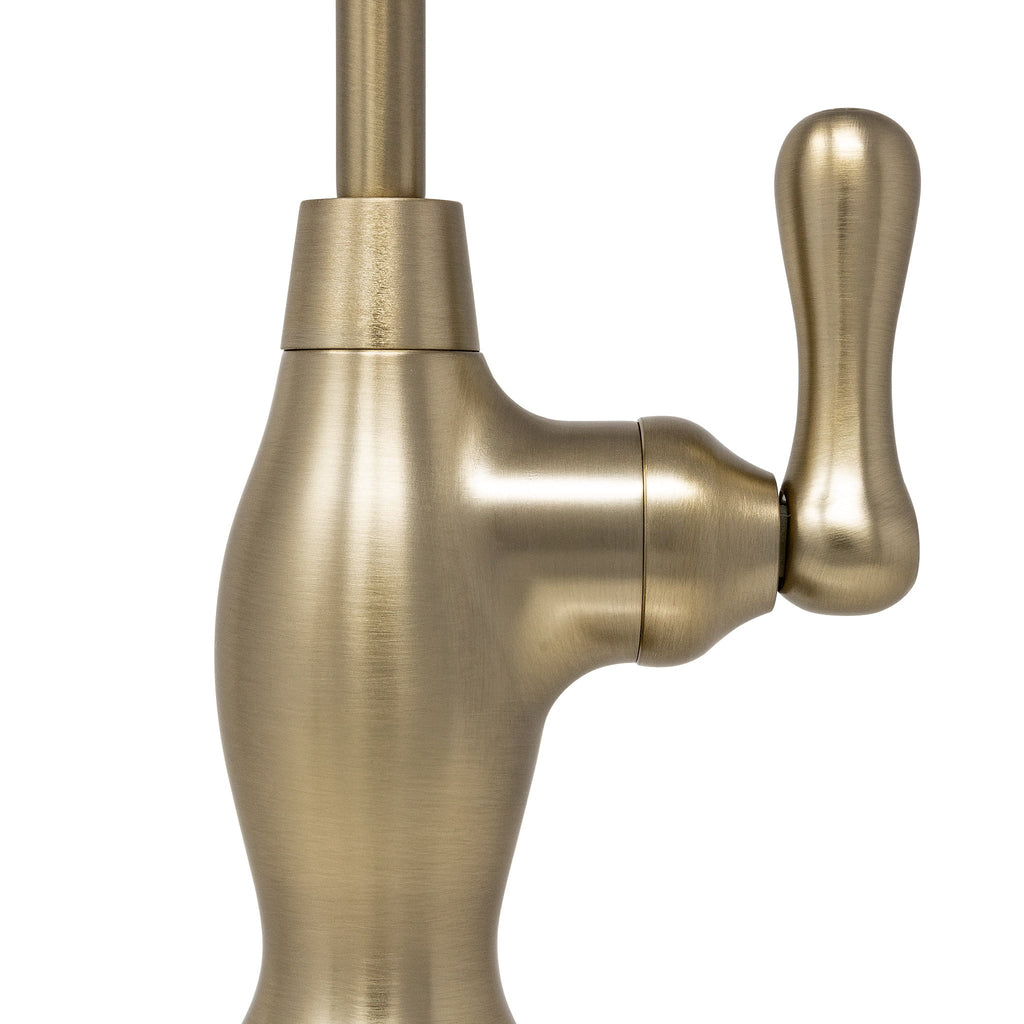 Metpure Water Filtration Faucet Champagne Gold Vase Style Non Air Gap Reverse Osmosis Drinking Water Dispenser With Faucet Wrench