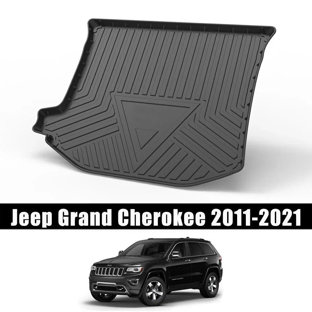 TPO Trunk Mats Fabric 3D Molded Protection For Jeep Grand Cherokee 2011-2021 Cargo Mats