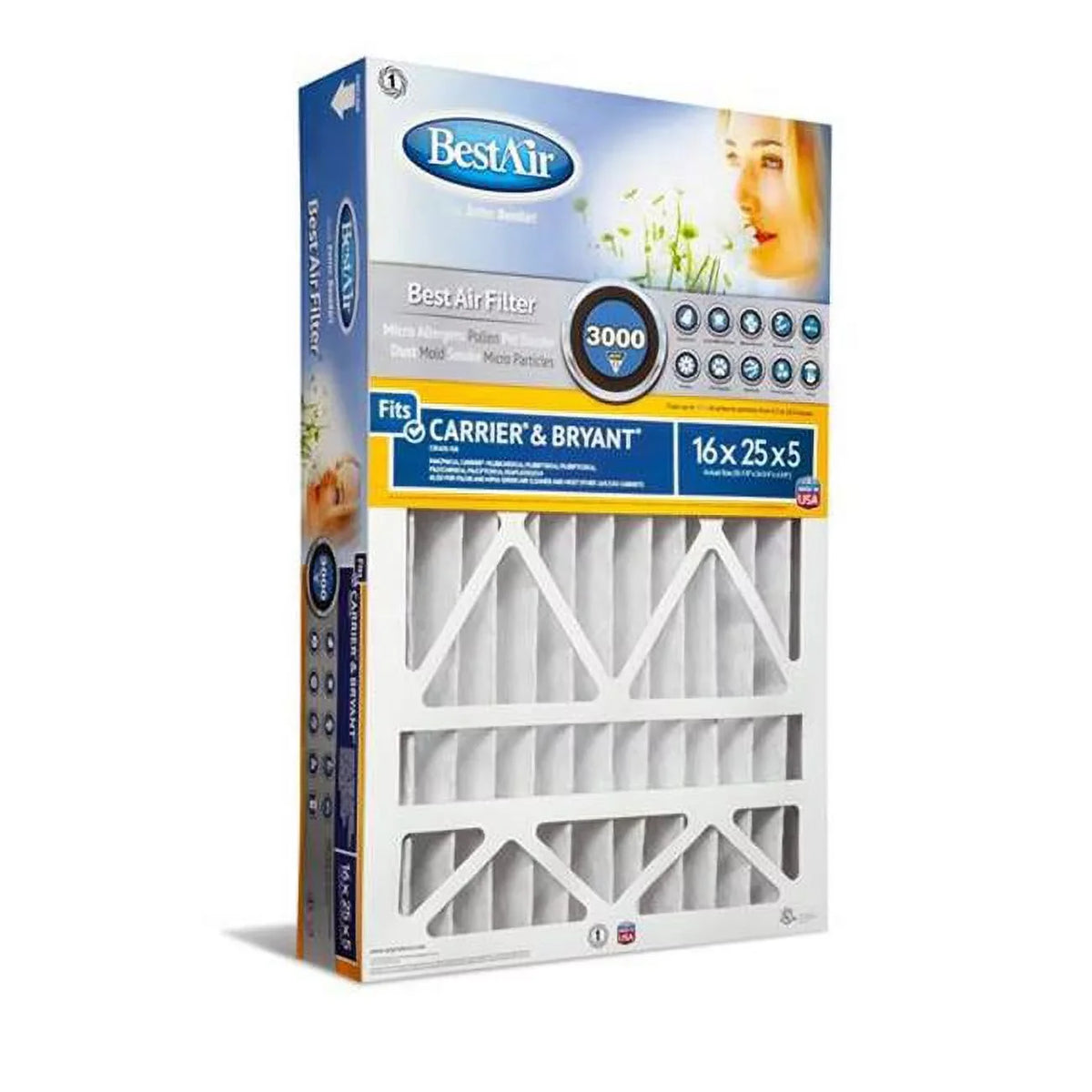 RPS Products 16 x 25 x 5 in. Carrier Filter