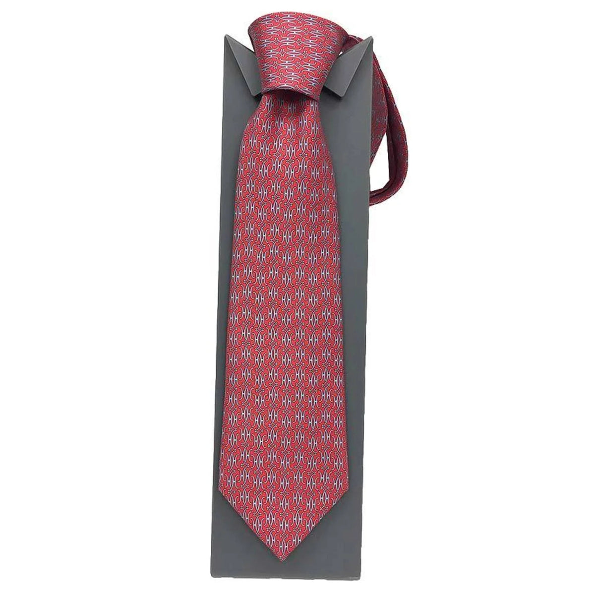 Pre-Owned Hermes HERMES Tie H Red Men's (Like New)