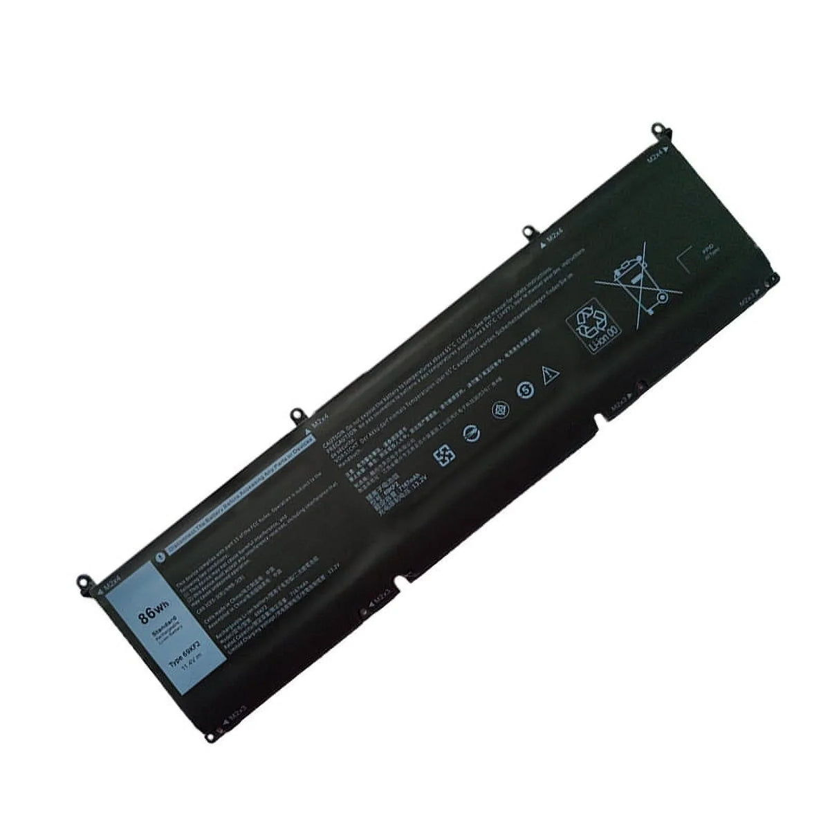 Emery TECH 86Wh 69KF2 Laptop Battery for Dell XPS 15 9500 Precision 5550 M59JH M15 M17
