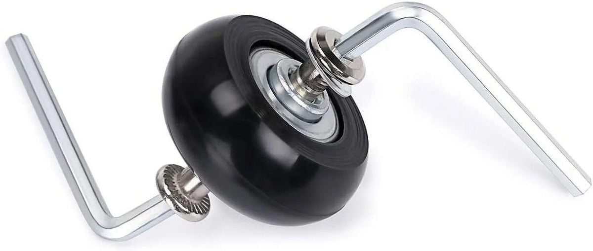 OwnMy 40mm x 18mm Luggage Suitcase Replacement Wheels, Rubber Swivel Caster Wheels Bearings Repair Kits, A Set of 4