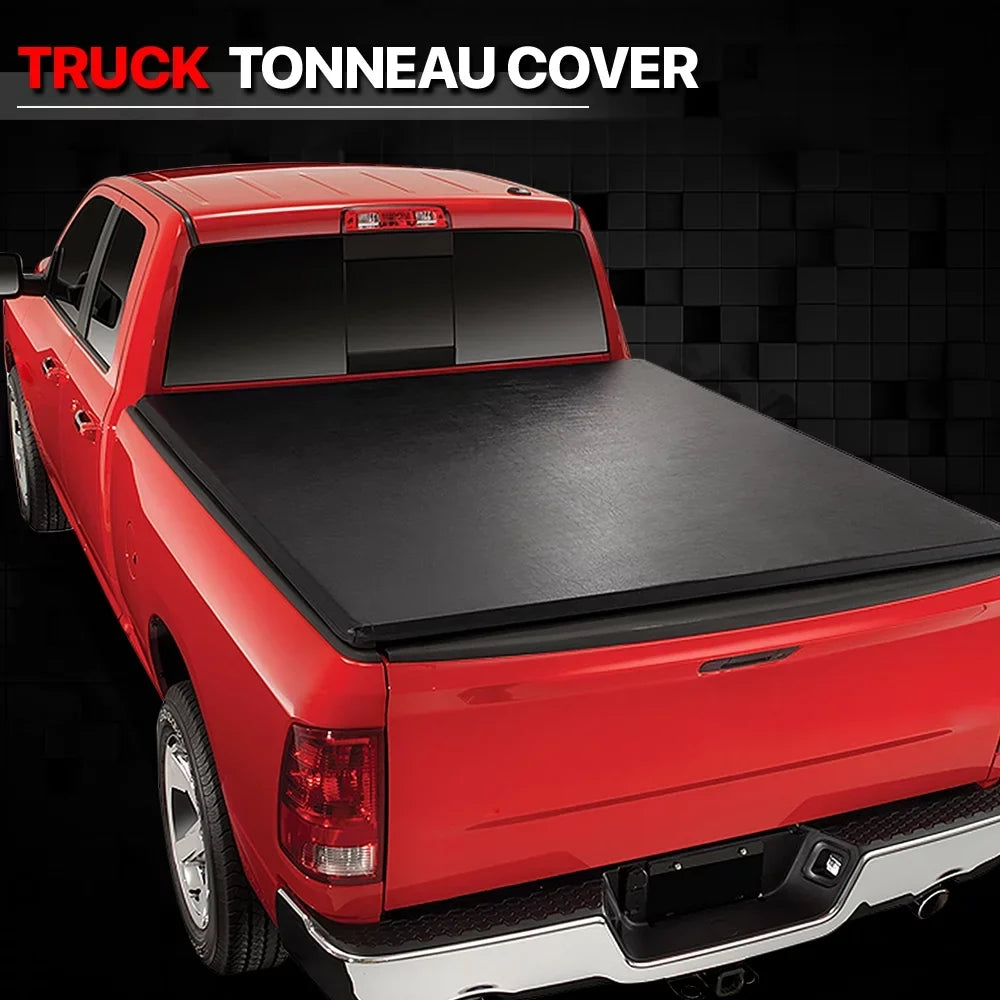 Short Bed Tonneau Shield 6.1Ft Soft Tri-Fold Fleetside for 05-19 Nissan Frontier