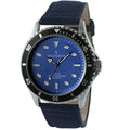 Peugeot Men's Sports Bezel Blue Dial Canvas Strap Watch