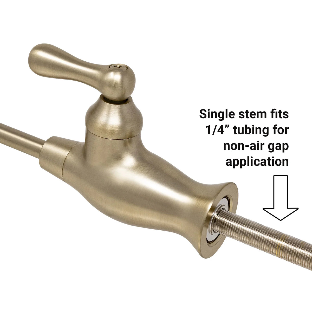Metpure Water Filtration Faucet Champagne Gold Vase Style Non Air Gap Reverse Osmosis Drinking Water Dispenser With Faucet Wrench