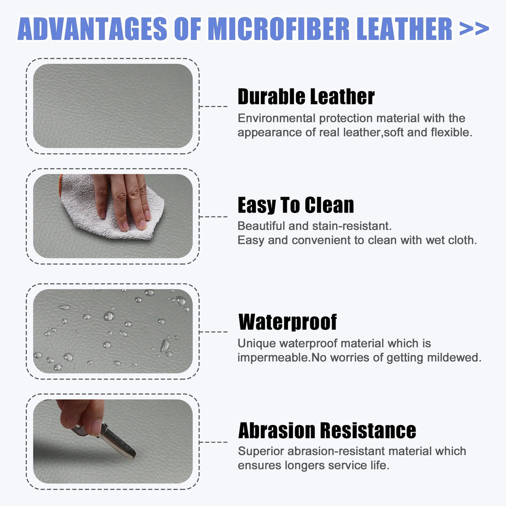 Unique Bargains Center Console Lid Armrest Seat Box Wrap Protector for Cadillac Escalade 2003-2004 Faux Leather Gray